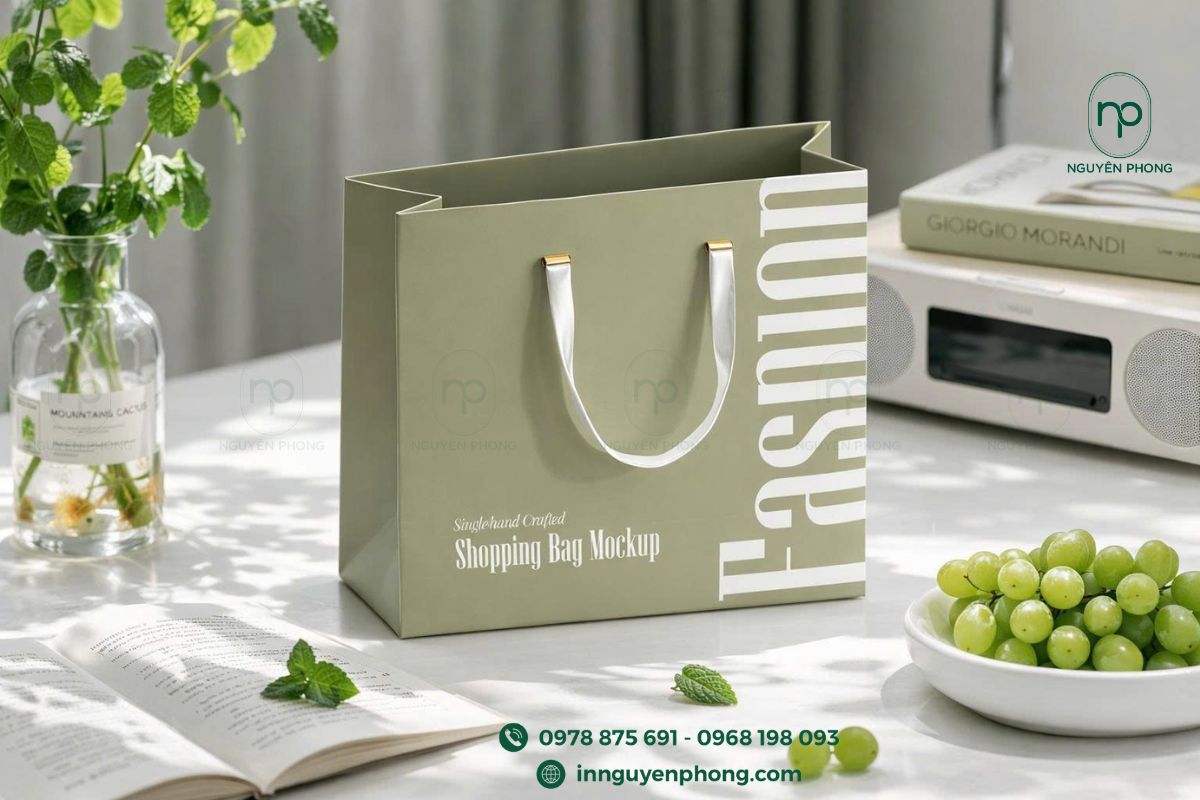 Túi giấy đựng đồ thời trang cao cấp
